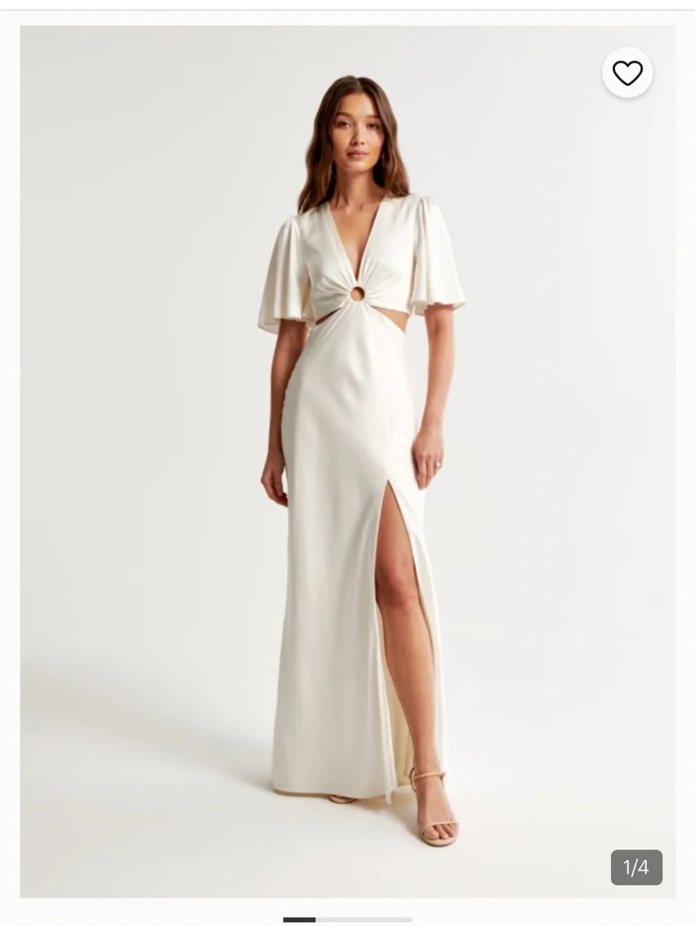 Abercrombie & Fitch White Cut Out Dress